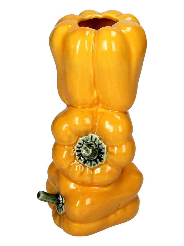 Kersten Vase ''Bell Pepper'' in Gelb - (B)11 x (H)19,9 x (T)9,8 cm - onesize