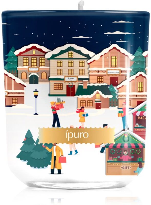 ípuro Christmas Town Festive Rush scented candle with lid 270 g