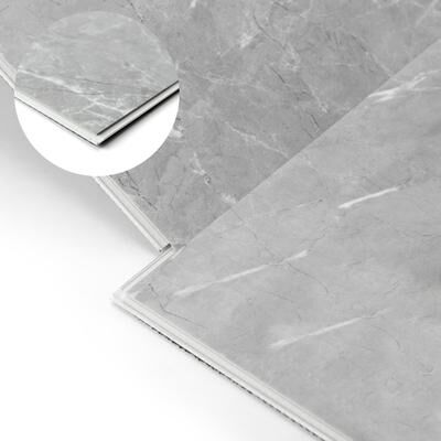"Art3d 12pcs 24""x12"" Click-lock Marble Design Flooring Cover 24 Sq.Ft."