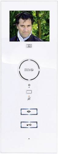 M-e modern-electronics VDV-503 WW Vistadoor Video-Türsprechanlage Kabelgebunden Inneneinheit 1 Familienhaus Weiß