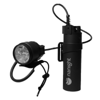 Nanight - Tauchlampe Tech 2 mit Ladeanschluss - Farbe: Schwarz