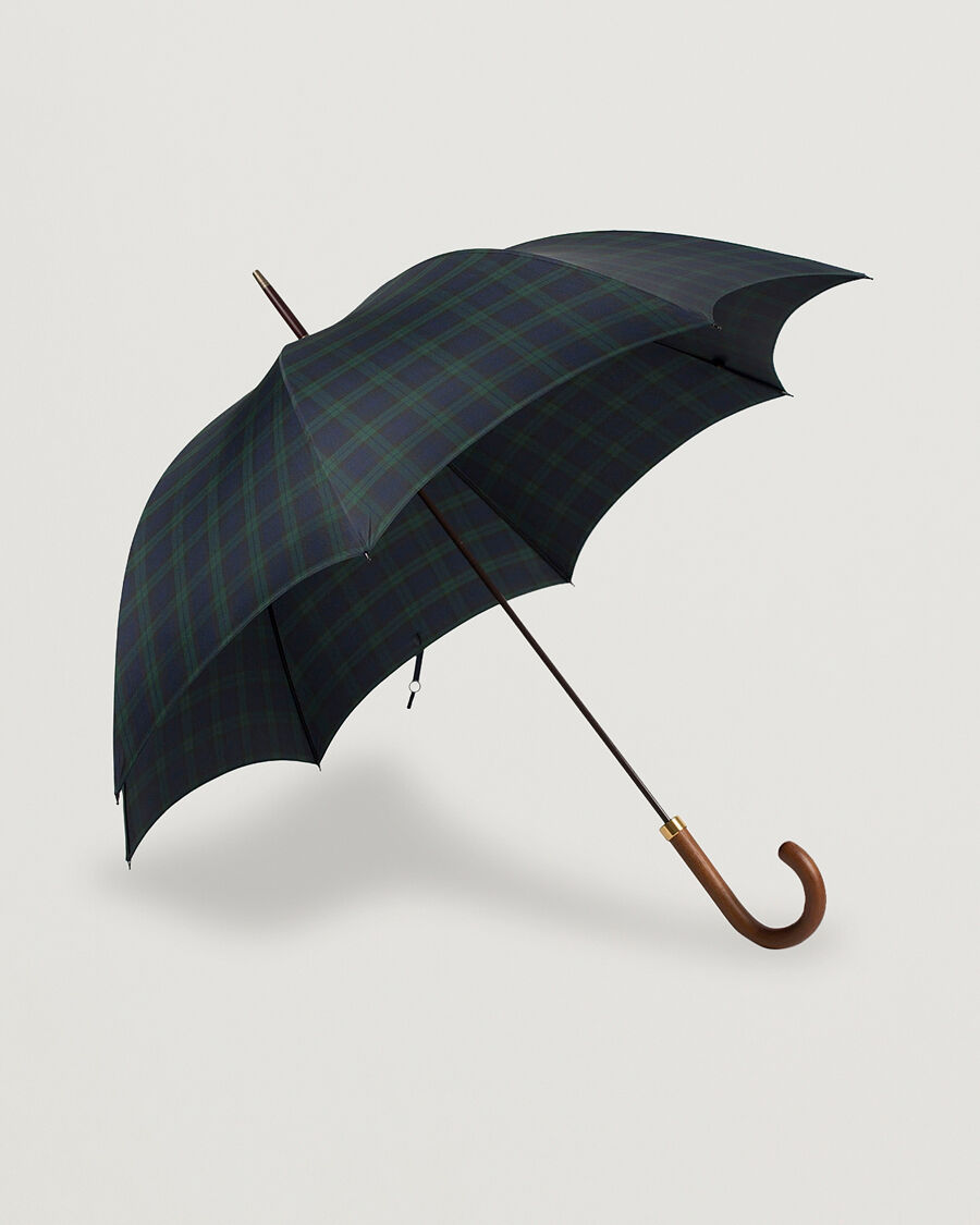 Fox Umbrellas Hardwood Umbrella Blackwatch Tartan men One size Blå,Grøn