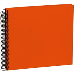 Semikolon, Fotoalbum, Fotoalbum 23 x 24.5 cm Orange, 40 cremeweisse Seiten (24.50 x 23 cm)