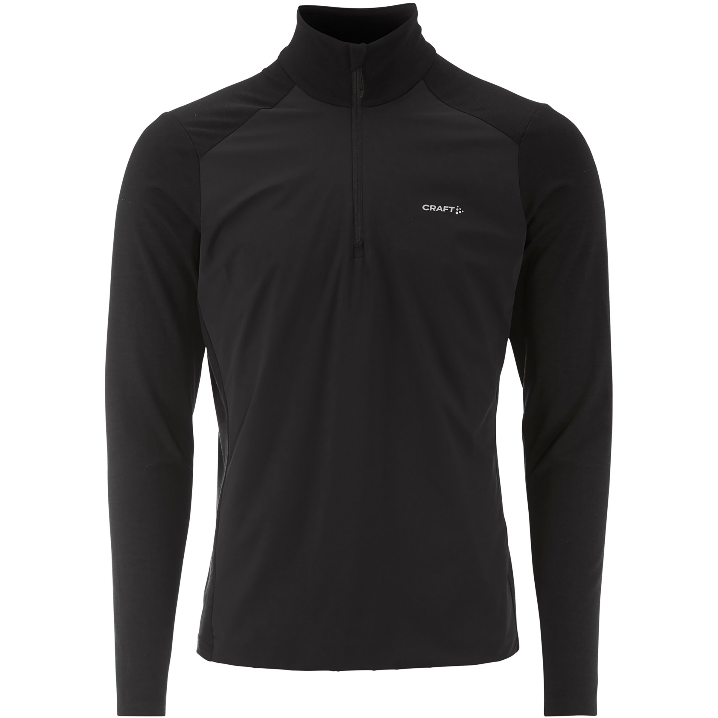 Craft Wool Wind Half Zip Herren Longsleeves schwarz Größe M Winddicht Merinowolle