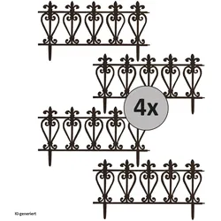 HTI-Living, Gartenzaun, Zierzaun Ornament