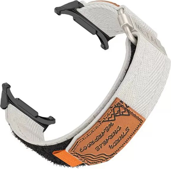 INF Geflochtenes Nylon-Uhrenarmband für Samsung Galaxy Watch 7 Weiß