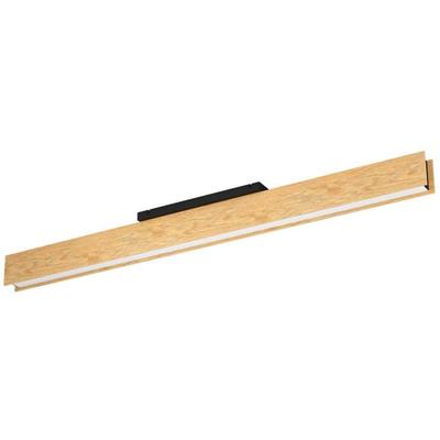 EGLO Deckenleuchte "ANCHORENA-Z", braun (braun, schwarz weiß), 1, H: 11cm, 1 Stk., Leuchten, App und Sprachsteuerung Alexa, RGB, FSC100HB, dimmbar, Deckenlampe, Deckenleuchte
