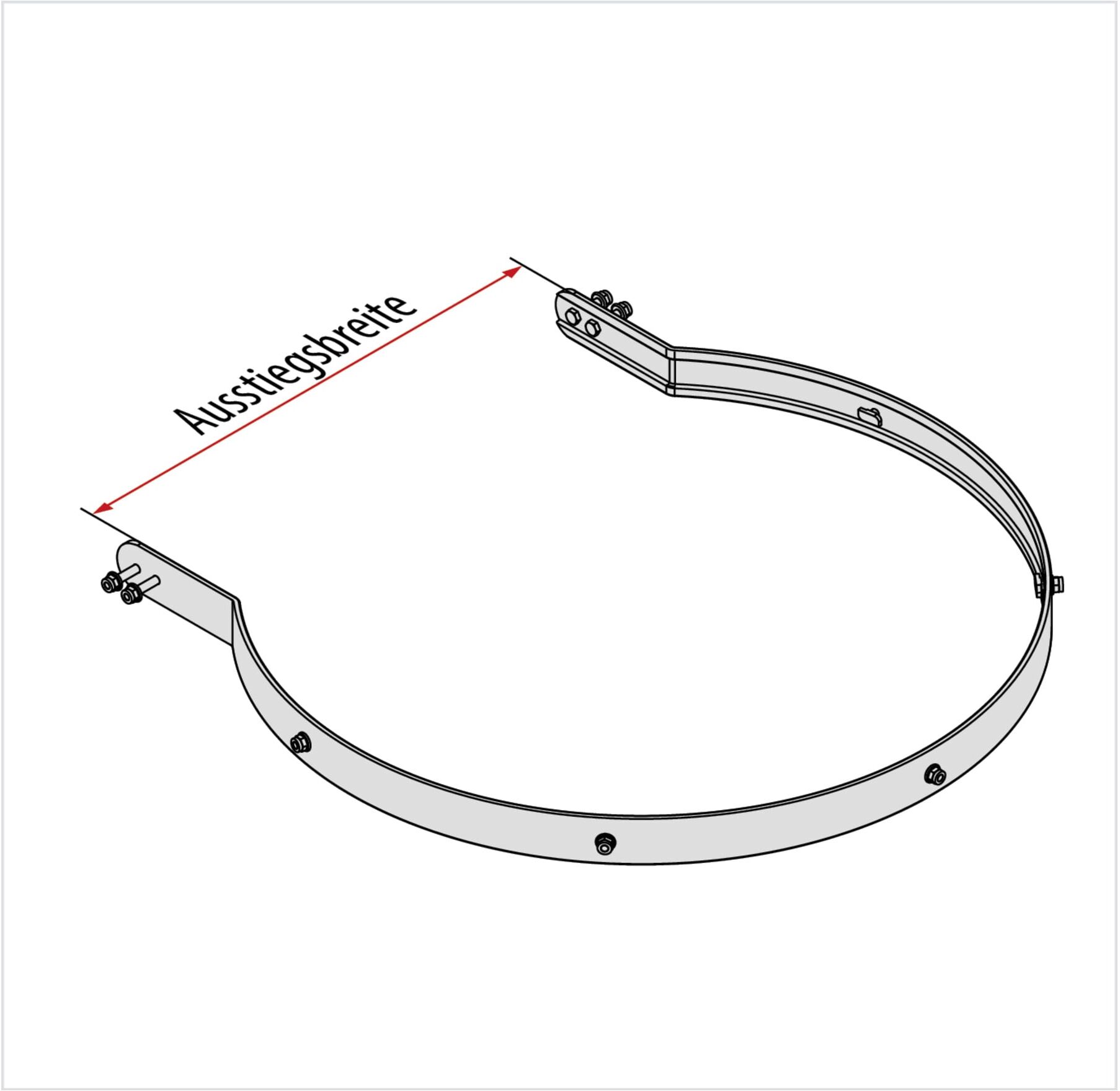 Hymer Rückenschutzring für Ausstieg, Breite 0,70 m (0054050)