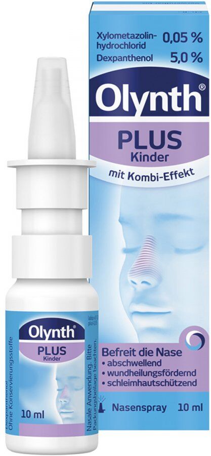 Olynth Plus 0,05 % / 5 % Nasenspray für Kinder von 2 bis 6 Jahre