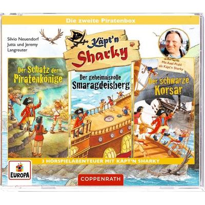 CD-Hörspiel: Käpt'n Sharky – Die zweite Piratenbox (3 CDs) - Jutta Langreuter,Jeremy Langreuter, CD, 4050003959009