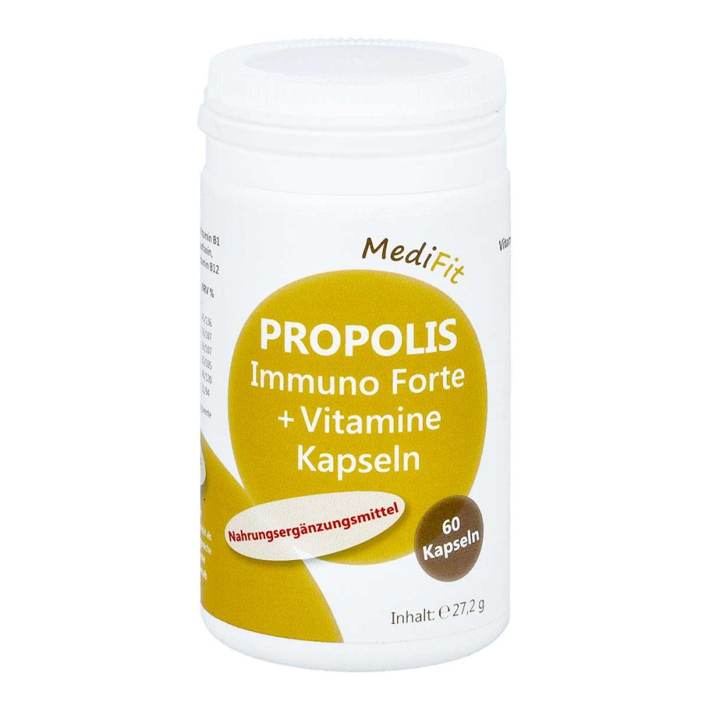 ApoFit Medizin- und Naturprodukte GmbH Propolis Immuno Forte + Vitamine Kapseln Medifit 11186864
