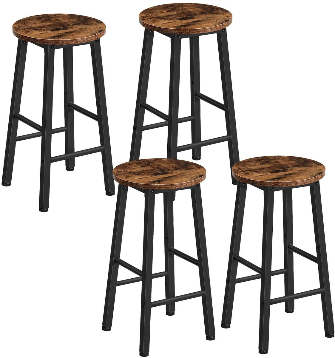 Set van 4 barkrukken voor keuken of badkamer
