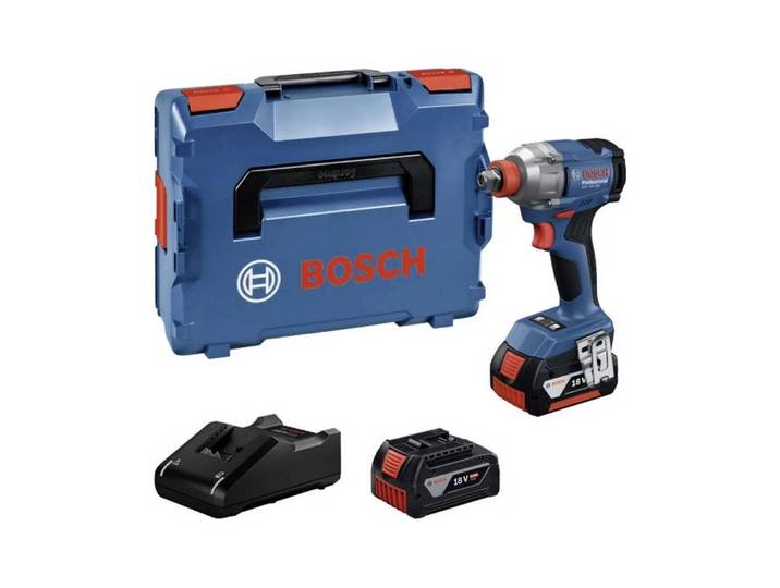 Akku-Schlagschrauber BOSCH PROFESSIONAL GDX 18 V-285 2x Akku in L-BOXX , blau, Schrauber, Akku-Schlagschrauber