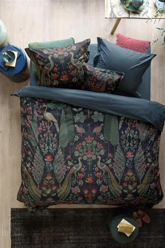 Pip Studio Pavoni Dekbedovertrek Donkerblauw 260 x 220 cm