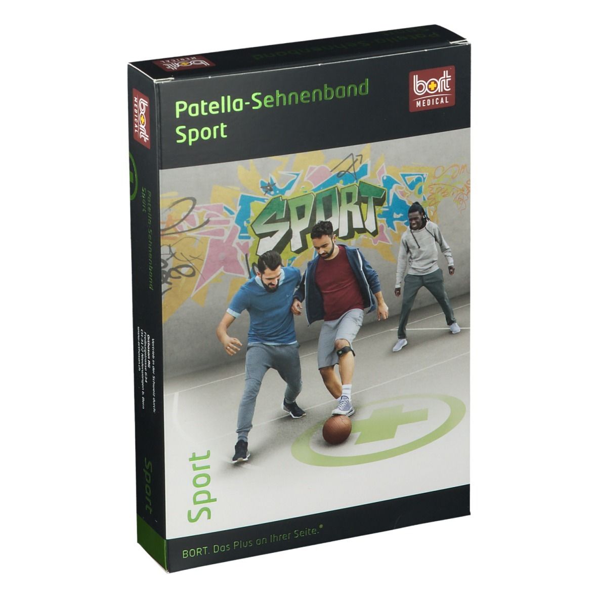 Bort Patella-Sehnenband Sport Gr.1 schwarz/grün 1 St Bandage(s)
