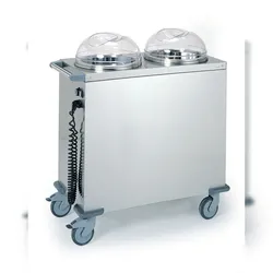 Tournus Tellerspender statisch beheizt für 2 Tellerstapel (Teller Durchm  180 - 290mm)