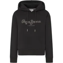 Pepe Jeans für Damen. PL581459 Sweatshirt Frida schwarz (L), Lässig, Baumwolle, Nachhaltig