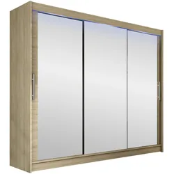 KLEIDERSCHRANK Aston III, mit RGB LED Beleuchtung