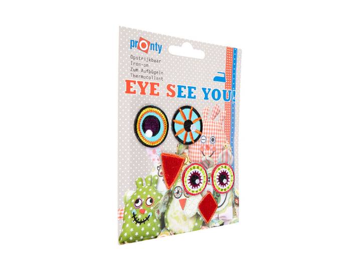 Glorex Eye See You Aufbügelaufnäher Eulen-Augen