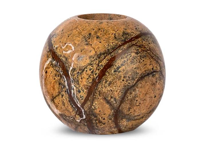 Sagaform Sten kandelaar Ø6 cm Bruine bosmarmer