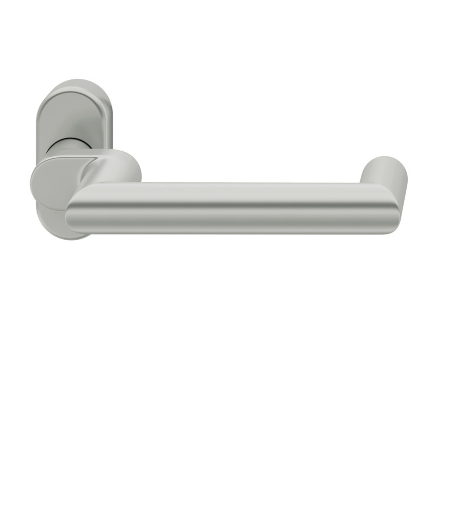 FSB FH-Drücker-Halbgarnitur ohne Schlüsselrosette 06 1016, oval, VK 9 mm, Aluminium 0 06 1016 01263 0105