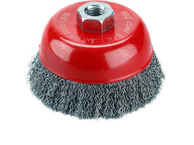 Extol Craft Roterende borstel 17002 met gegolfde draad, Diameter: 75 mm, S: 0-3 mm, Draad: M14x2mm