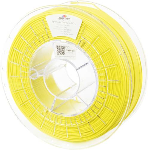 Spectrum Filaments 80661 Premium PCTG Filament PCTG chemisch beständig, geruchsarm 1.75mm 1000g Sulfur Yellow, Gelb 1St.