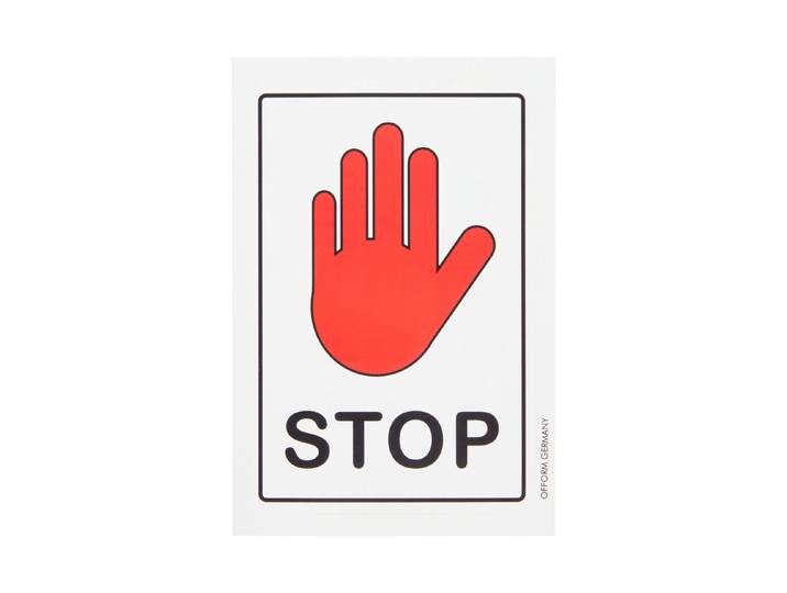 Stop-Symbol 15 × 10 cm