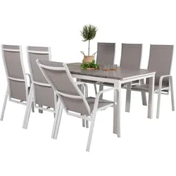 Ebuy24, Gartentisch + Balkontisch, Gartenmöbel-Set Levels (160 x 100 x 75 cm)