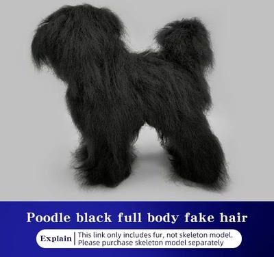 Uplift Treasures Realistic Poodle Grooming Practice Dog Model poodle Hair Black