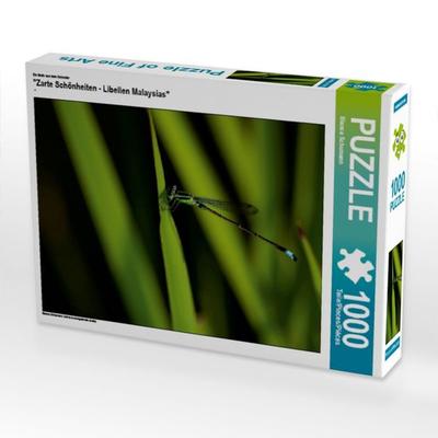 CALVENDO Puzzle Ein Motiv aus dem Kalender 'Zarte Schönheiten - Libellen Malaysias' | 1000 Teile Lege-Größe 64x48cm Foto-Puzzle für glückliche Stunden