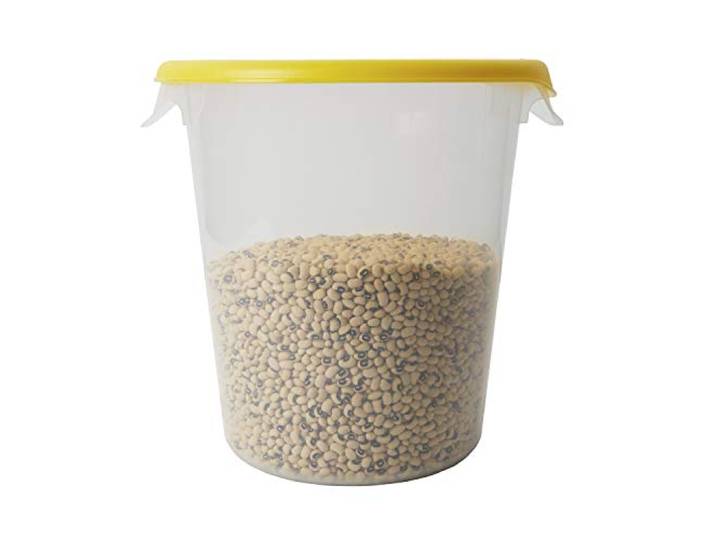 Rubbermaid Commercial Products Plastic voedselopslag Container Deksel, Round, Yellow, 7,6 L