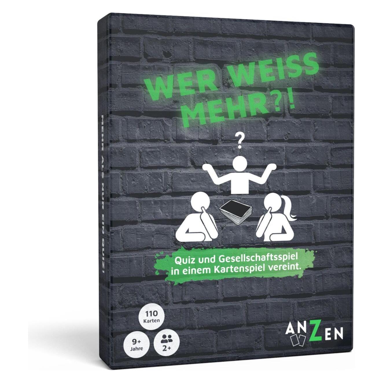 Anzen Spiele WER WEISS MEHR?! (d) (Deutsch, 2 - 12 Spieler) (3113003)