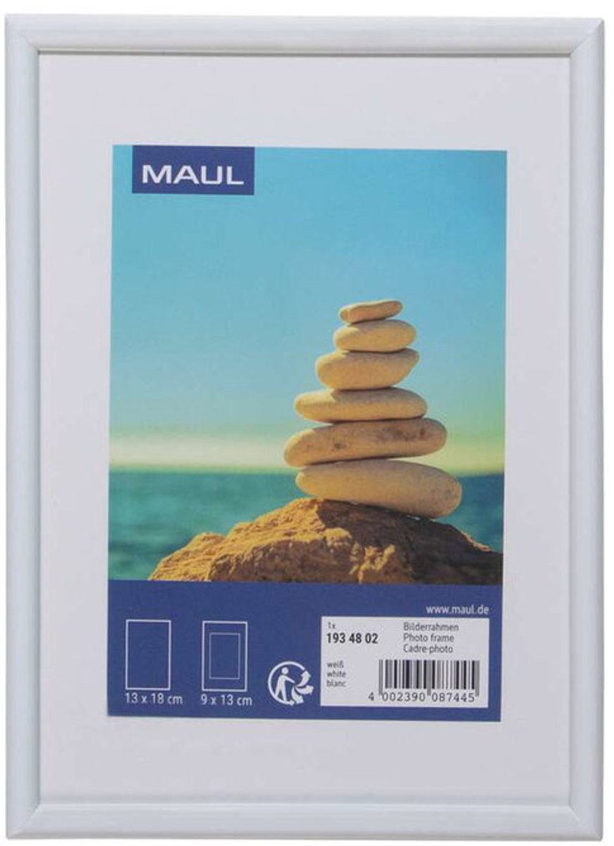 MAULart Kunststof Fotolijst Wit, 13 x 18 cm (ca. B6)