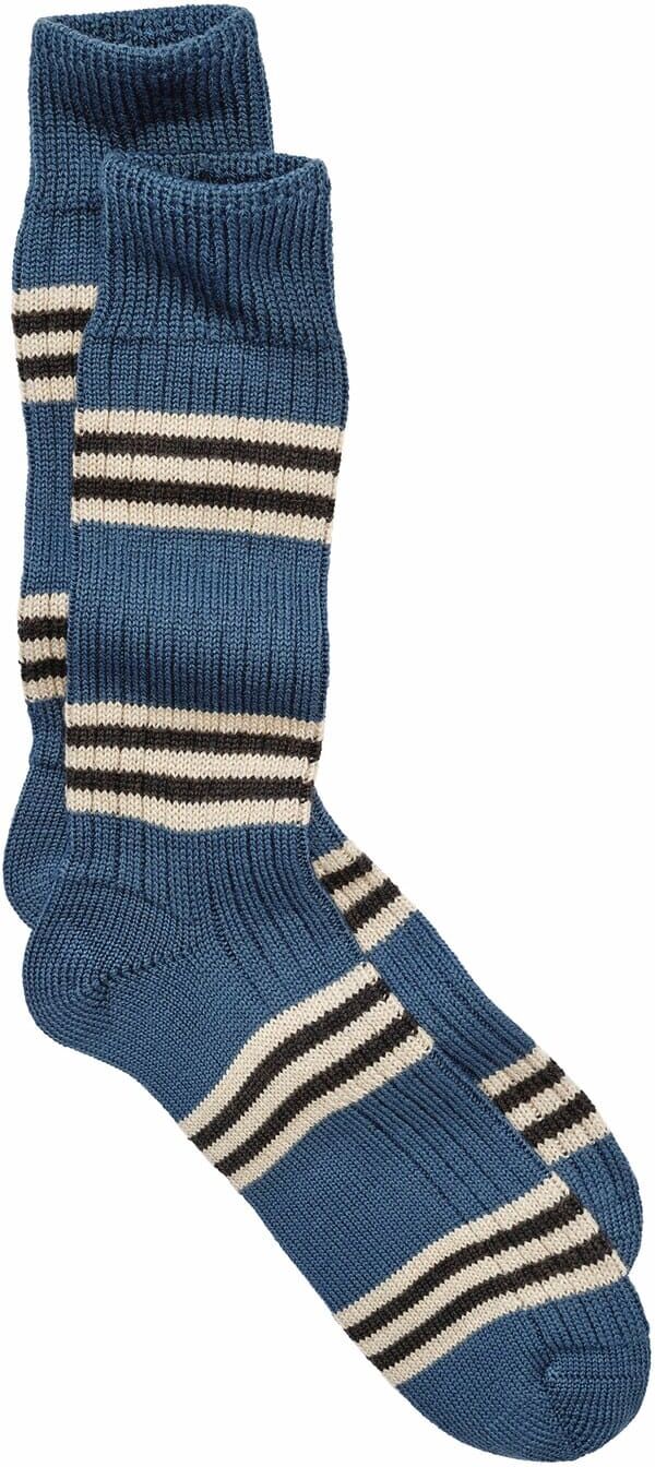 Corgi Wales-Streifen-Socke Blau 42-43