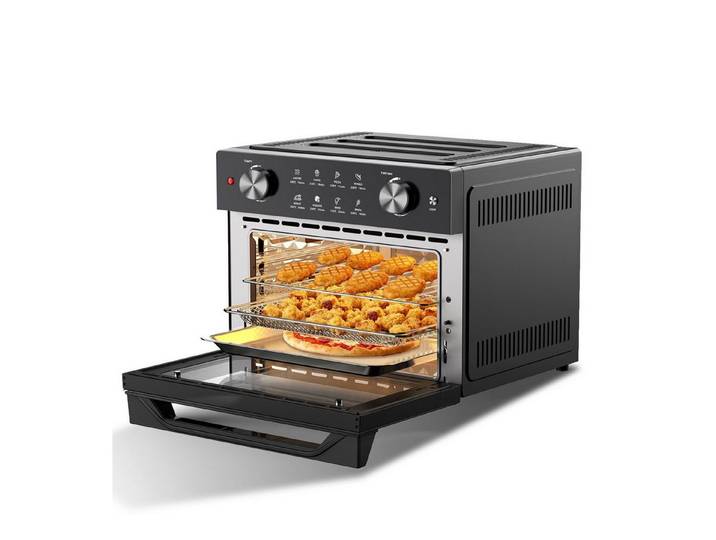 Azmsary Minibackofen 360° Heißluft für gesunde, knusprige Gerichte ohne Fett