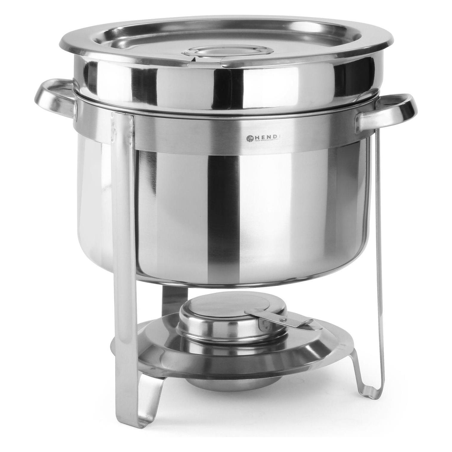 Hendi Suppen Chafing dish 370x345 mm Chromstahl 8 L (472507)