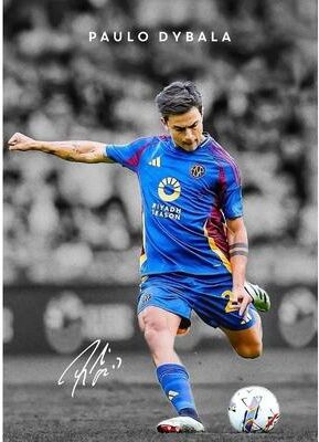 Uplift Treasures Modern Soccer Player Canvas Wall Art Poster 4 40x60cm Unframed