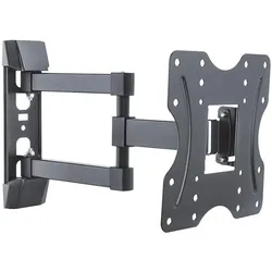 PureMounts PM-FM12-200, Wandhalterung (Wand, 30 kg, 23" - 42"), TV Wandhalterung, Schwarz