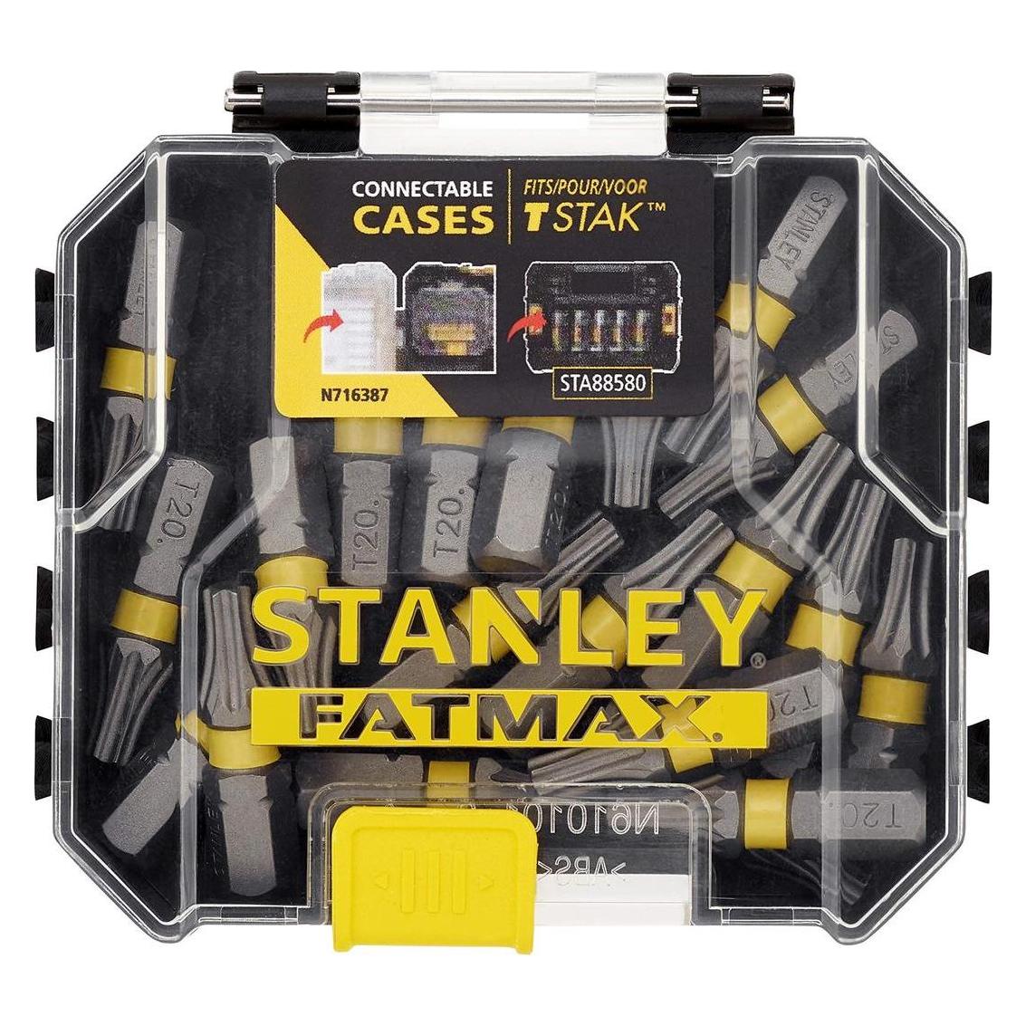 Stanley 20-tlg. Impact Schrauber-Bit-Set T20 / 25 mm / sortenrein (STA88570-XJ)