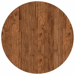 vidaXL Tischplatte Hellbraun Ø 70 x 4 cm Massivholz Eiche