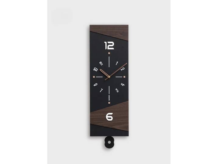 Horloge murale pivotante moderne sans poinçon pour la décoration de la maison, horloge créative pour le salon, lumière de luxe