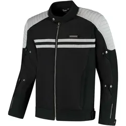 Rusty Stitches Sean, Textiljacke - Schwarz/Hellgrau - XL