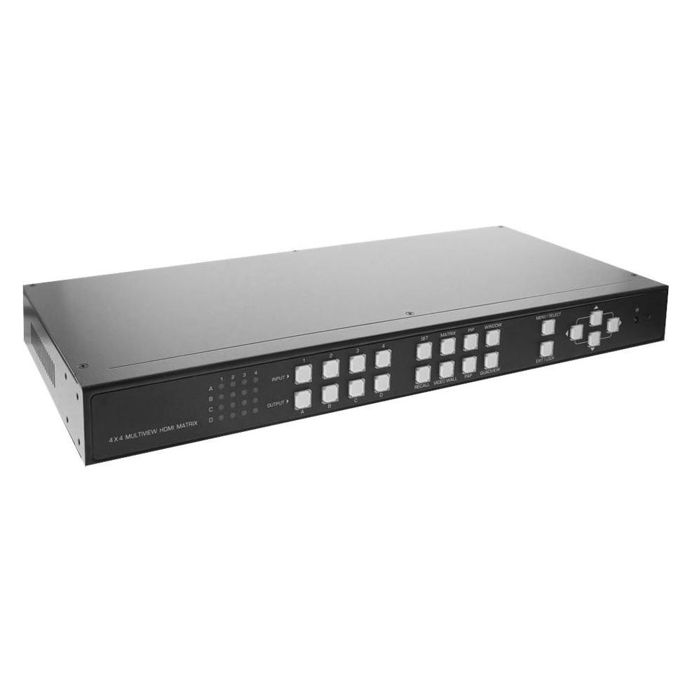 InLine 4×4 Multi-View HDMI Matrix Switch (57830I)