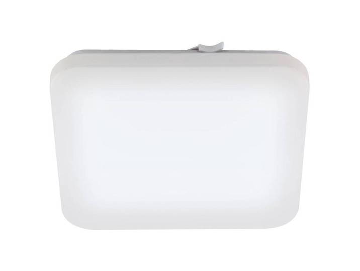 Plafonnier Frania 33 x 7 x 33cm Blanc Acier verni Polycarbonate LED Module LED