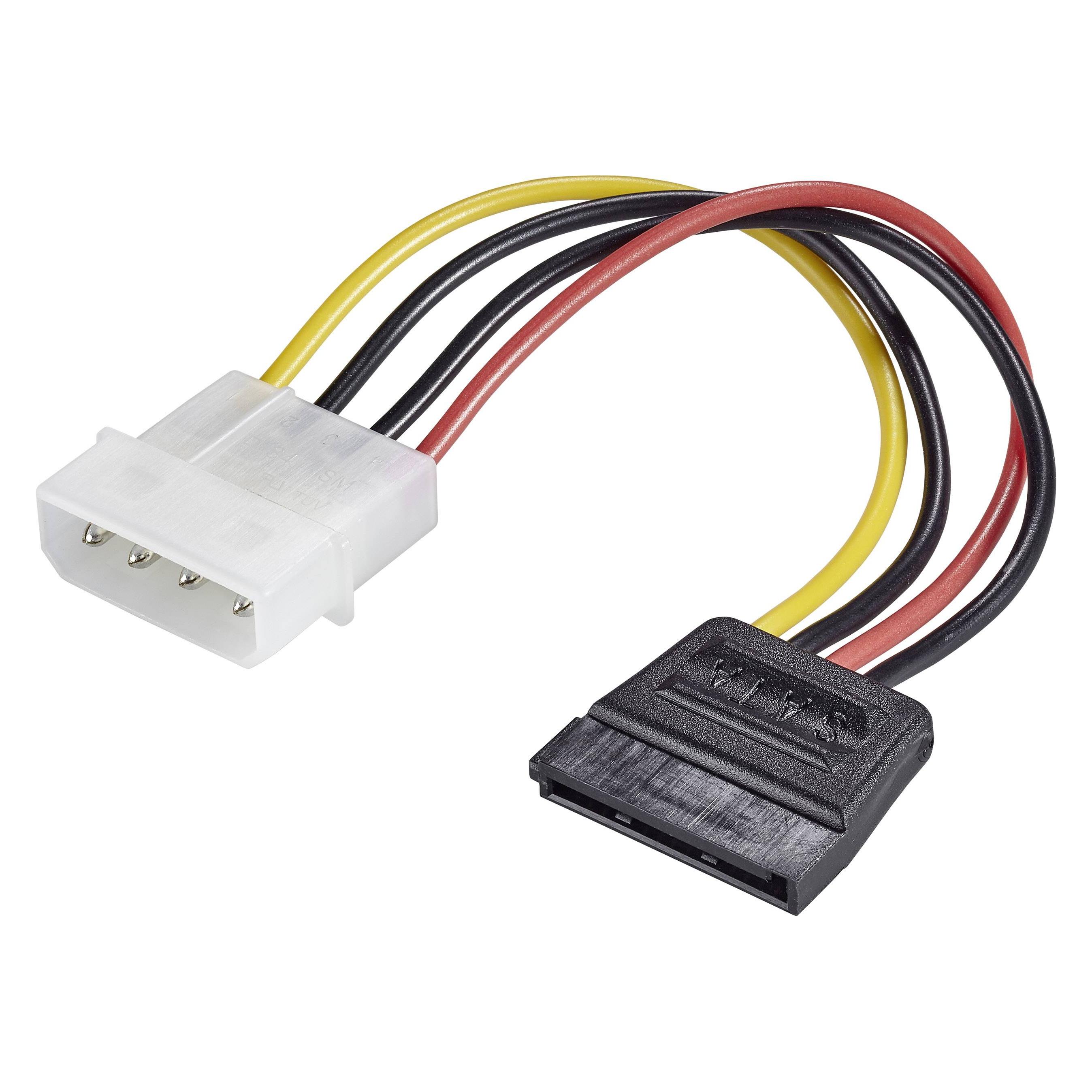 Renkforce IDE zu SATA-Strom-Adapterkabel 15 cm (12 cm, SATA) (RF-4174632)