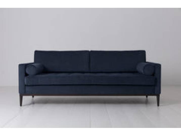 Dreisitzer-Sofa Model 02, Indigoblau