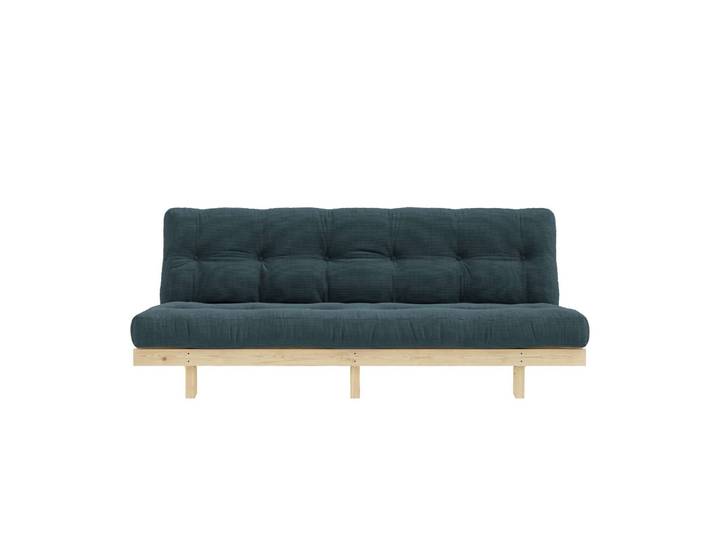 Schlafsofa KARUP DESIGN Lean 200 Schlafsofa, Gästebett, Sofa mit Futonmatratze , blau (pale blau), B:200cm H:73cm T:100cm, Bezug: 100% Polyester, Sofas, Schlafsofa, Inkl. Futonmatratze, Liegefläche 130x200 cm, FSC zertifizierte Kiefer
