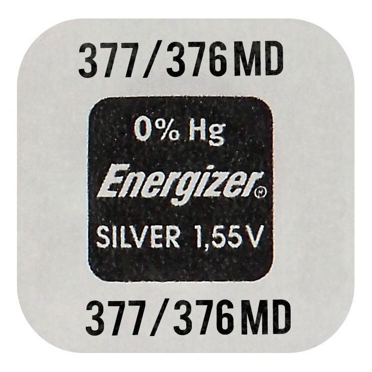 Energizer Silver Oxide 377/376 (1 Stk., SR66, 24 mAh) (E300783101)
