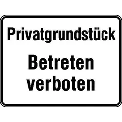 SafetyMarking® Hinweisschild "Betreten verboten" 33 x 25 cm